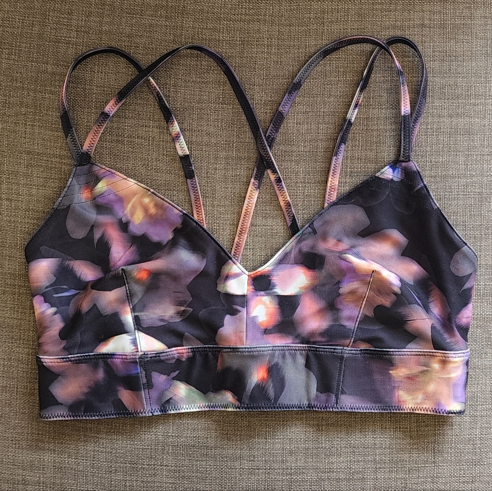 JoyLab Floral Sports Bra Med